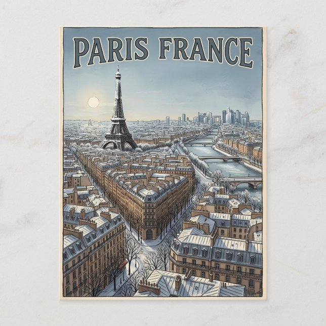 Carte Postale Voyage Paris France  (Devant)