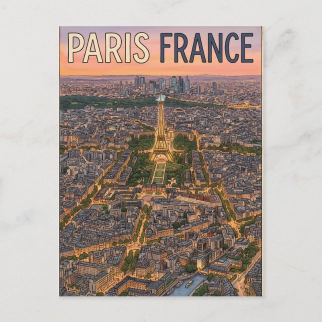 Carte Postale Voyage Paris France  (Devant)