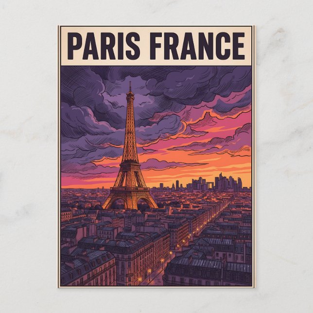 Carte Postale Voyage Paris France  (Devant)