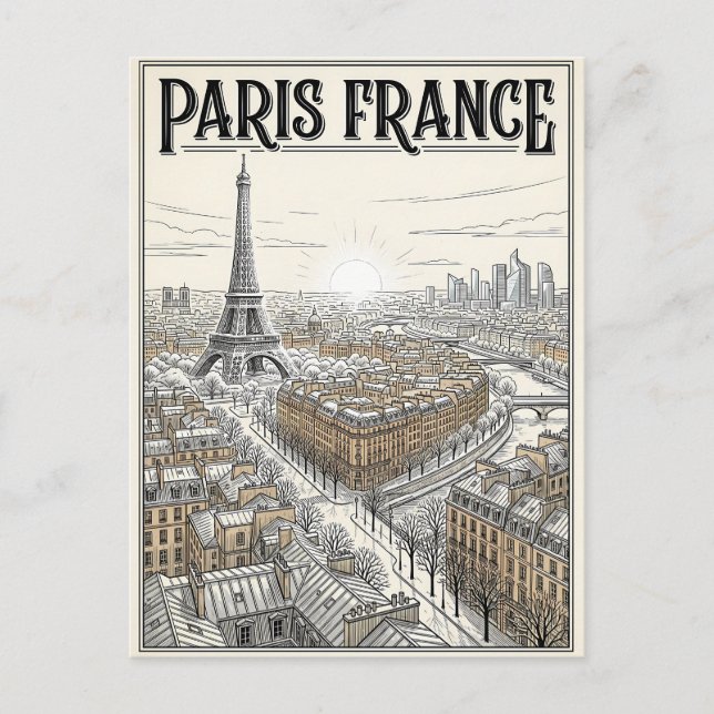 Carte Postale Voyage Paris France  (Devant)