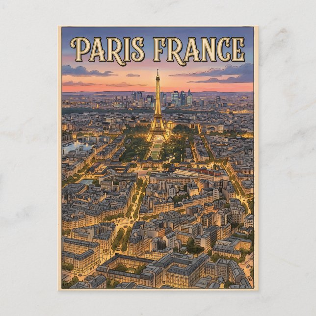 Carte Postale Voyage Paris France  (Devant)