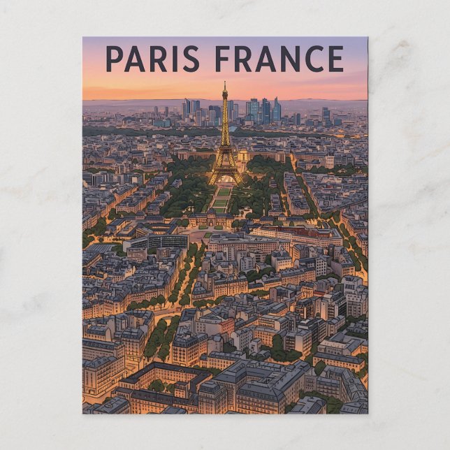 Carte Postale Voyage Paris France  (Devant)