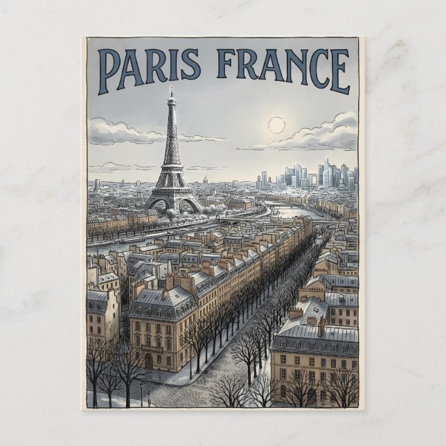 Carte Postale Voyage Paris France  (Devant)