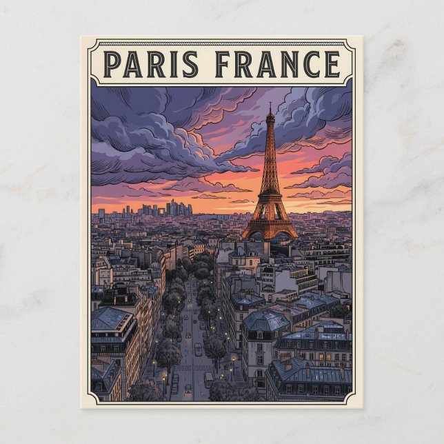 Carte Postale Voyage Paris France  (Devant)