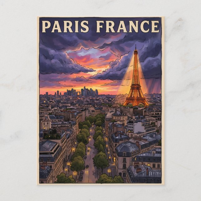Carte Postale Voyage Paris France  (Devant)