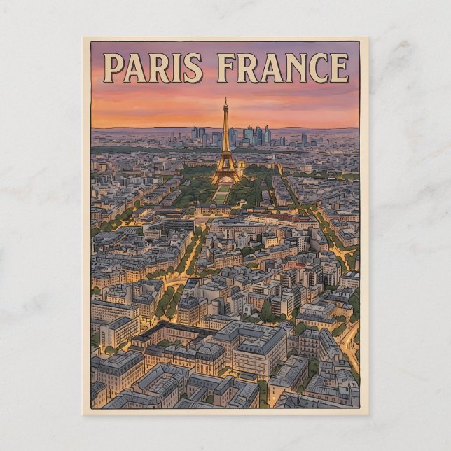 Carte Postale Voyage Paris France  (Devant)