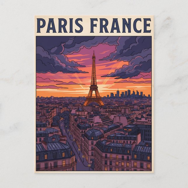 Carte Postale Voyage Paris France  (Devant)