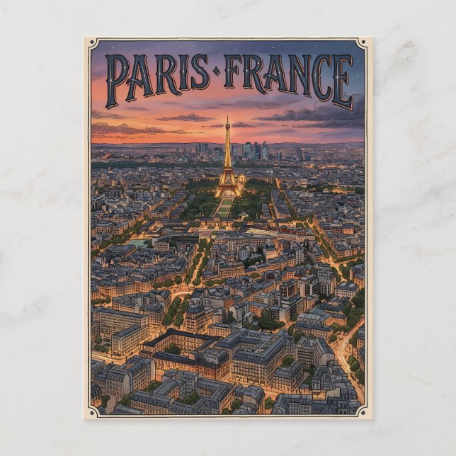 Carte Postale Voyage Paris France  (Devant)