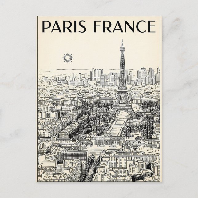 Carte Postale Voyage Paris France  (Devant)