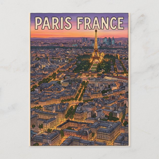Carte Postale Voyage Paris France  (Devant)