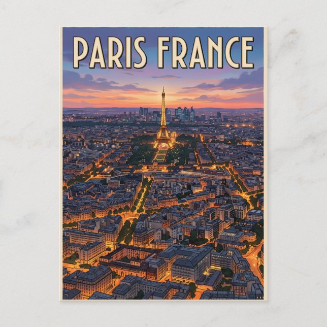 Carte Postale Voyage Paris France  (Devant)