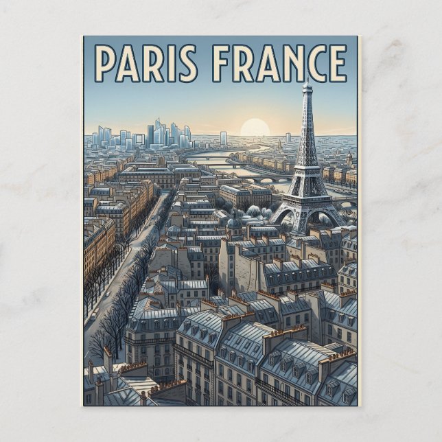 Carte Postale Voyage Paris France  (Devant)