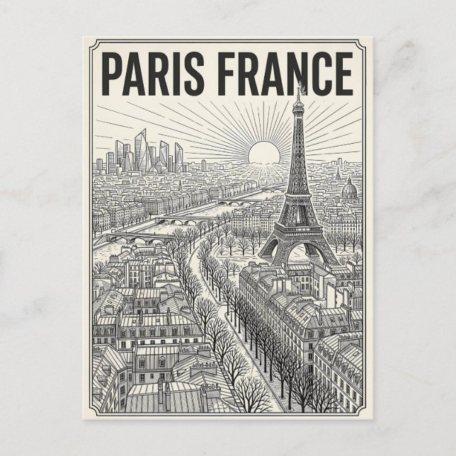 Carte Postale Voyage Paris France  (Devant)