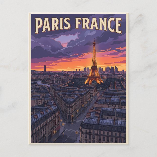 Carte Postale Voyage Paris France  (Devant)