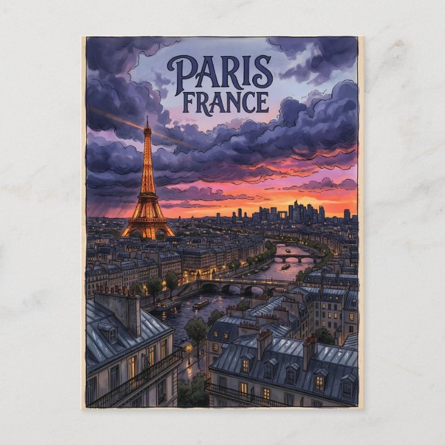 Carte Postale Voyage Paris France  (Devant)