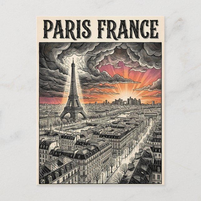 Carte Postale Voyage Paris France  (Devant)