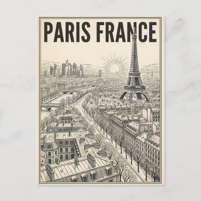 Carte Postale Voyage Paris France  (Devant)