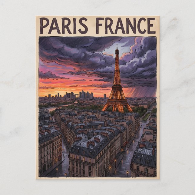 Carte Postale Voyage Paris France  (Devant)