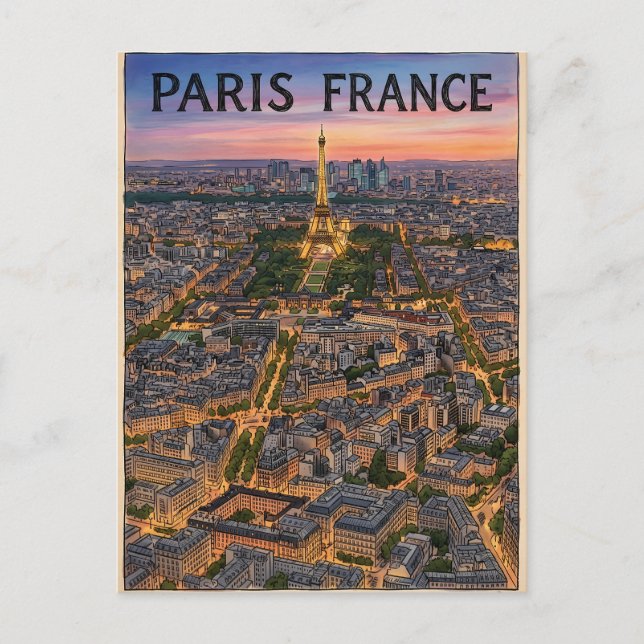 Carte Postale Voyage Paris France  (Devant)