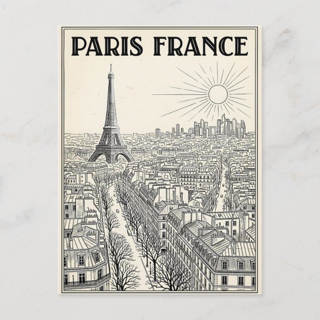 Carte Postale Voyage Paris France  (Devant)