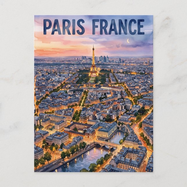 Carte Postale Voyage Paris France  (Devant)