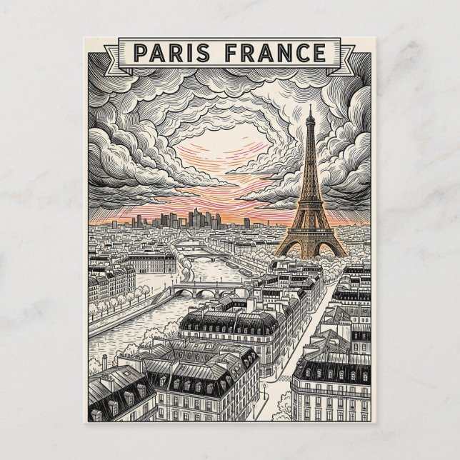 Carte Postale Voyage Paris France  (Devant)