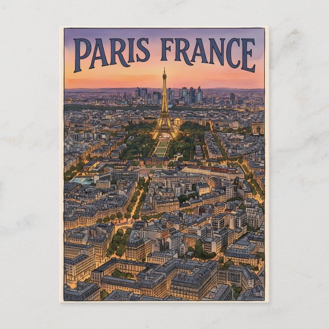 Carte Postale Voyage Paris France  (Devant)