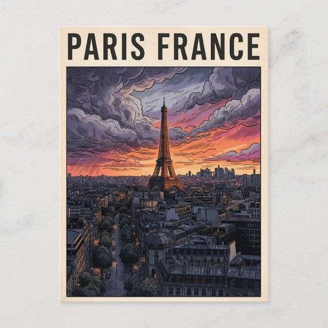 Carte Postale Voyage Paris France  (Devant)