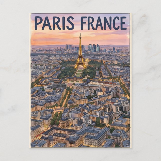 Carte Postale Voyage Paris France  (Devant)