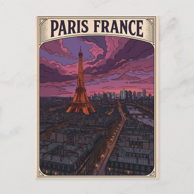 Carte Postale Voyage Paris France  (Devant)