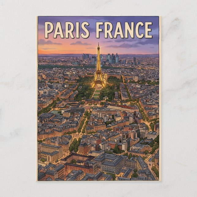 Carte Postale Voyage Paris France  (Devant)