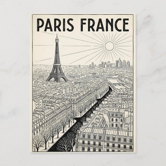 Carte Postale Voyage Paris France  (Devant)