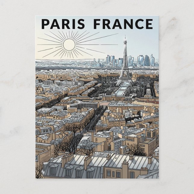 Carte Postale Voyage Paris France  (Devant)
