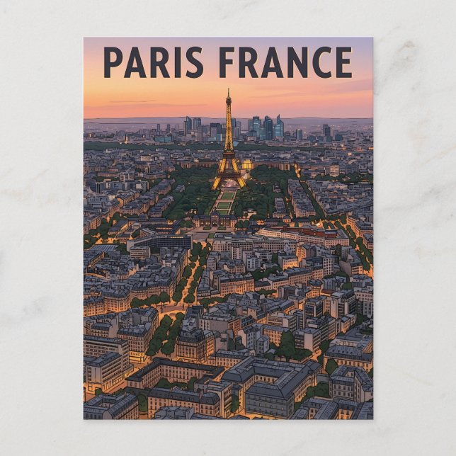 Carte Postale Voyage Paris France  (Devant)