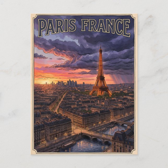 Carte Postale Voyage Paris France  (Devant)