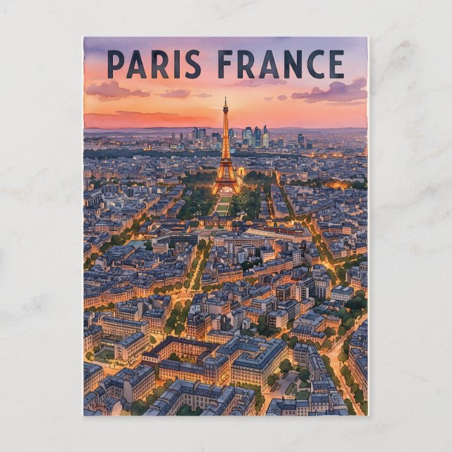 Carte Postale Voyage Paris France  (Devant)