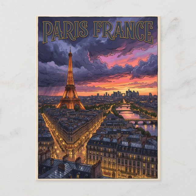 Carte Postale Voyage Paris France  (Devant)