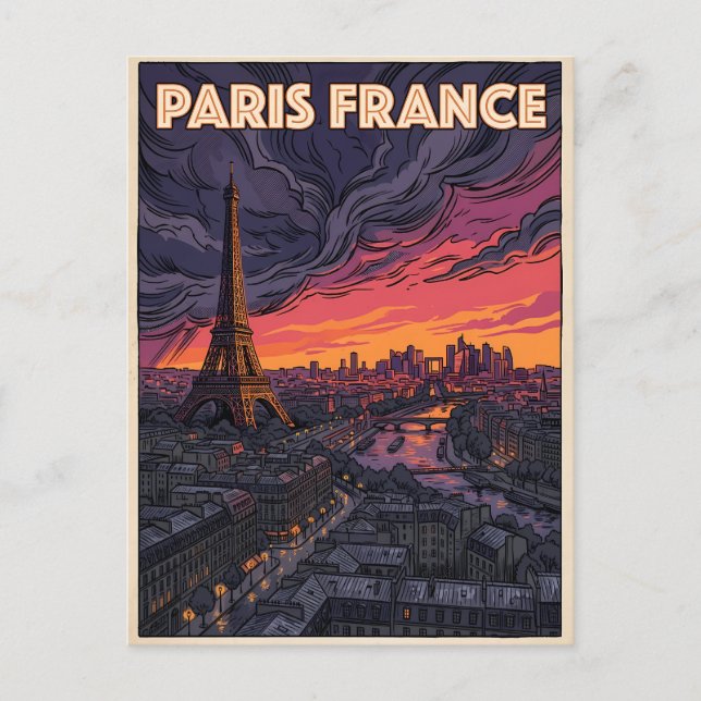 Carte Postale Voyage Paris France  (Devant)