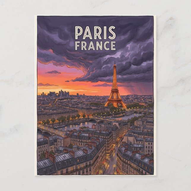Carte Postale Voyage Paris France  (Devant)