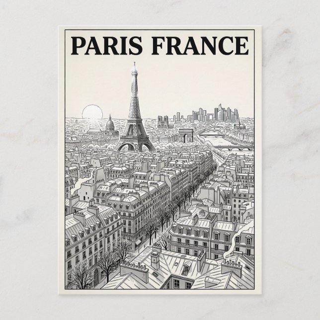 Carte Postale Voyage Paris France  (Devant)