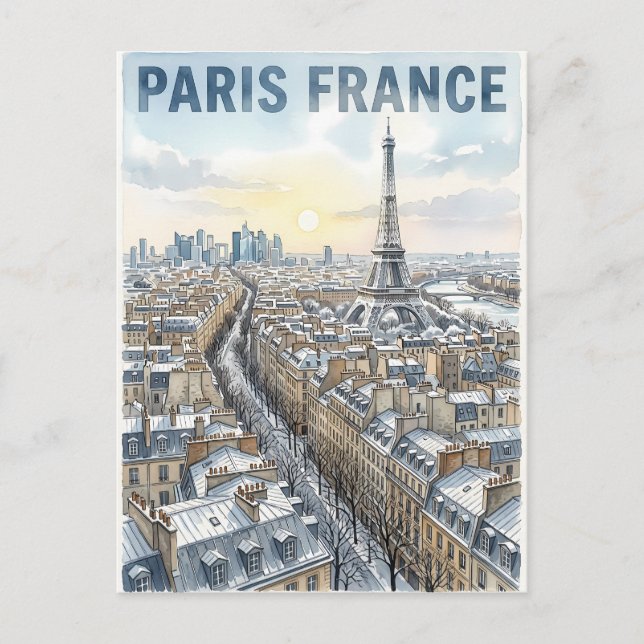 Carte Postale Voyage Paris France  (Devant)