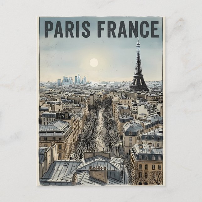 Carte Postale Voyage Paris France  (Devant)