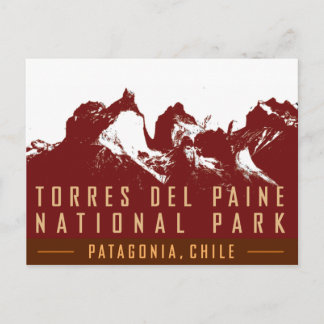 Carte Postale VOYAGE-Patagonie-Torres del Paine-
