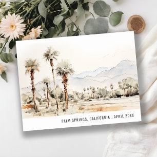 Carte Postale Voyage Paysage Chic Palm Springs Californie