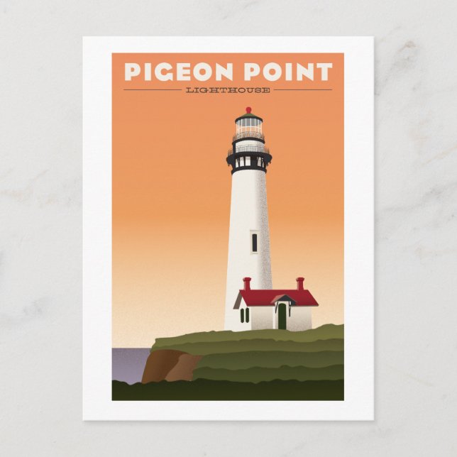Carte postale voyage Pigeon Point Lighthouse Vinta (Devant)