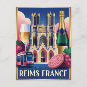 Carte Postale Voyage Région Champagne Reims France