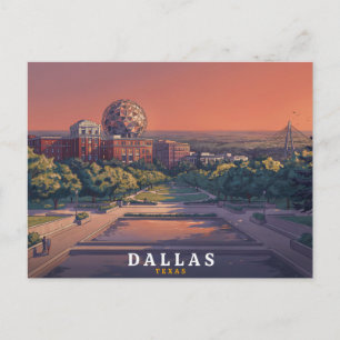Carte Postale Voyage Rétro à Dallas Texas