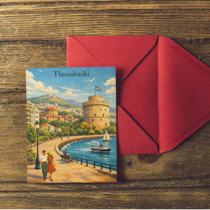 Carte Postale Voyage Rétro à Thessalonique Grèce