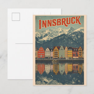 Carte Postale Voyage rétro Innsbruck Tyrol - Cadeaux des Alpes a