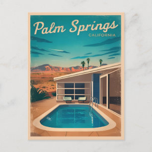 Carte Postale Voyage Rétro Palm Springs Californie Paysage